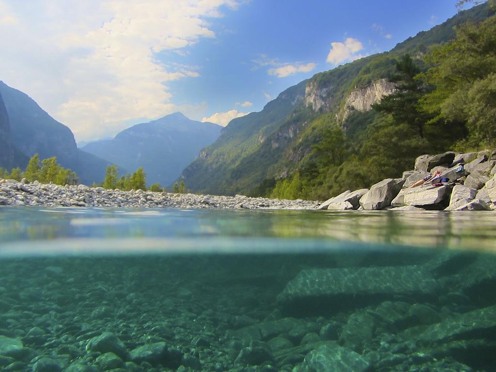 Baracca Backpacker Pansiyon Aurigeno Dış mekan fotoğraf